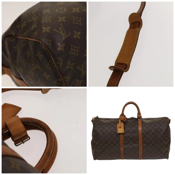 LOUIS VUITTON Monogram Keepall Bandouliere 55 Boston Bag - Picture 11 of 15